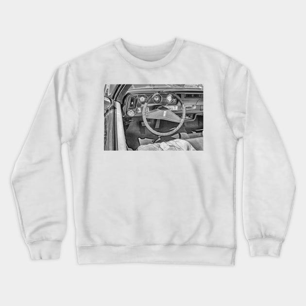 1972 Oldsmobile Cutlass Supreme Convertible Crewneck Sweatshirt by Gestalt Imagery